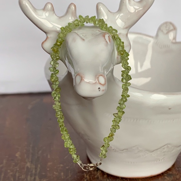 Peridot Nuggets Bracelet 925SS - Picture 3 of 5